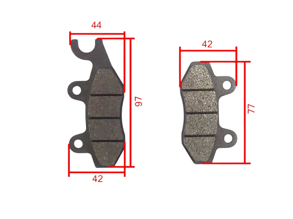 Колодки тормозные дисковые задние Cobra SRM