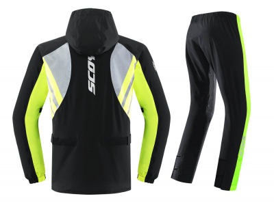 Дождевик Scoyco RC09 черный с зеленым р-р 3XL