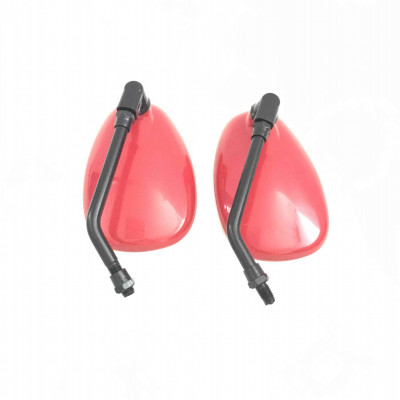 Зеркала d=10 каплевидные объемные красные