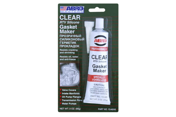 Герметик-прокладка "ABRО-Masters" силикон до +260 С, прозрачный (85 гр.)