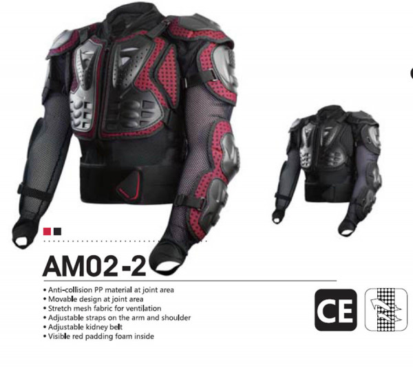 Защита тела мото SCOYCO AM02-2 - "черепаха", черная, размер L