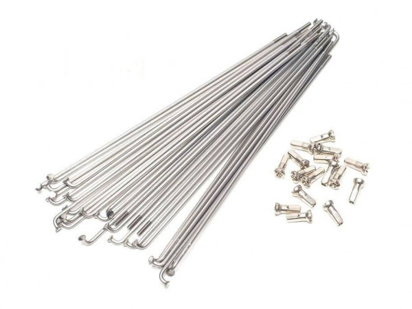 Спицы для колеса велосипеда с ниппелем 241мм, 26" БЕЛЫЕ (комплект-144шт)