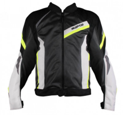 Куртка SCOYCO JK100, цвет серый с черным и желтым, размер, M