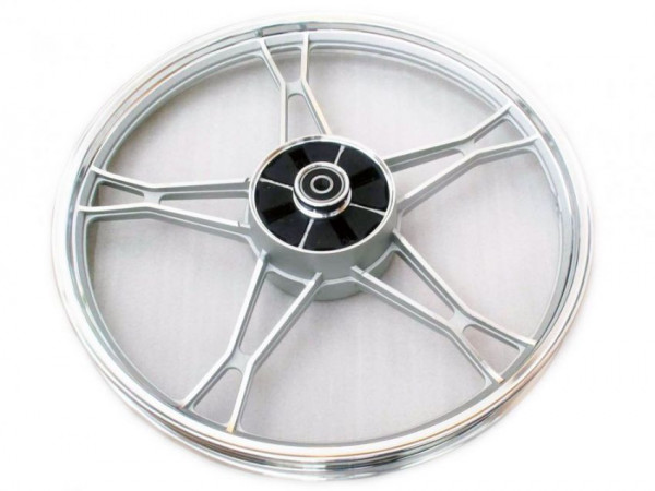 Диск 1.6-17 задний литой Альфа серебристый