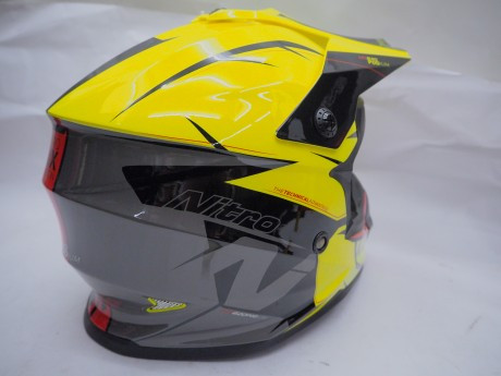 Шлем кроссовый NITRO MX620 PODIUM (Safety Yellow/Black/Red), размер XL