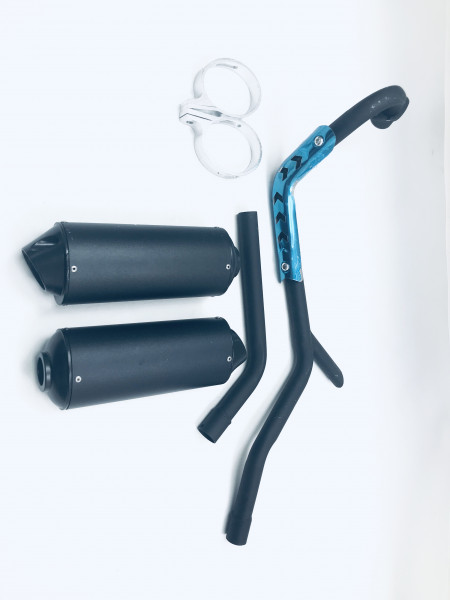 Глушитель ATV Bravo в сборе с коленом