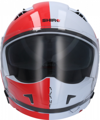 Шлем модуляр SHIRO SH-414 HOMENAJE, цвет WHITE/RED размер L
