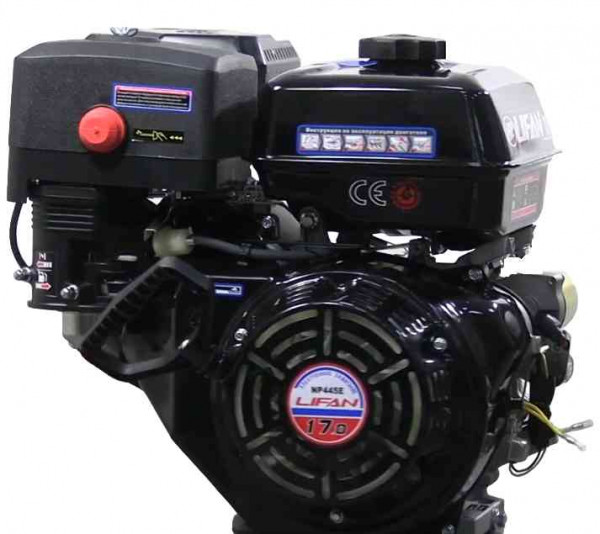 Двигатель Lifan 17 л.с. NP445E (вал 25 мм) с катушкой освещения 