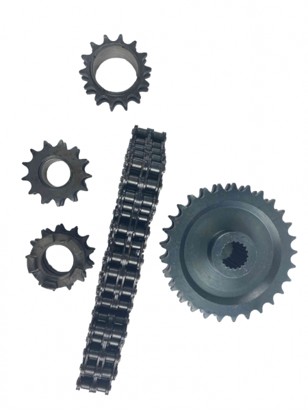 Набор Буран звезд 2х рядных 12,7мм шаг + цепь 72 звена (СУПЕР УСИЛЕННЫЙ, 2ПР-12,7-3180)