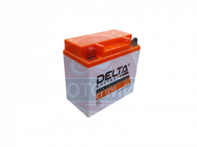 Аккумулятор 12В 10 А/ч, кислотный AGM (DELTA СT 1210 ) (137x77x135) прямая полярность