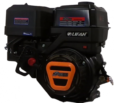 Двигатель LIFAN 20 л.с. 192F-2T (KP460) (выходной вал d25 мм) с катушкой освещения 11А 144Вт