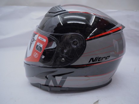 Шлем интеграл NITRO N2300 AXIOM DVS (Black/Gun/Red), размер M