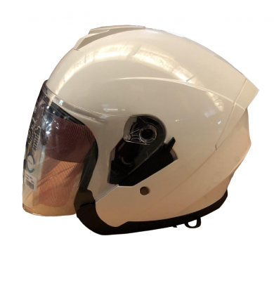 Шлем открытый SHIRO SH-451, SOLID, цвет WHITE, размер L