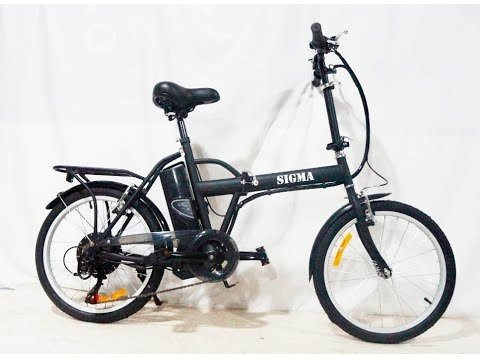 Электровелосипед 20" 500 Вт SIGMA T-2007N (складной), литые черные диски
