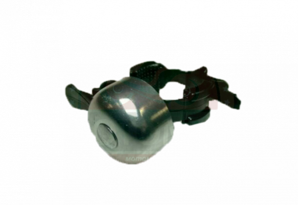 Звонок для велосипеда D32мм, быстросъемный, алюминевый, серебристый