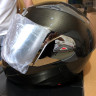 Шлем модуляр (поднимается подбородок) "Safelead" LX-118 NEW карбон (Y03), белый размер XL
