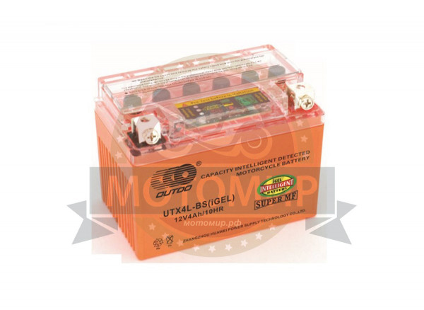 Аккумулятор 12В 7 (6,5) А/ч YT7В-4 iGEL, OUTDO (150х66х95) прямая полярность