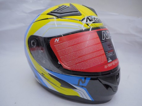 Шлем интеграл NITRO N2400 PIONEER (Black/Blue/Yellow/White), размер L