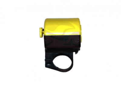 Звонок велосипедный электрический черно синий черно желтый