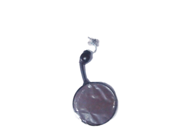 Зеркало для велосипеда крепление на хомут, D80мм, короткая стойка