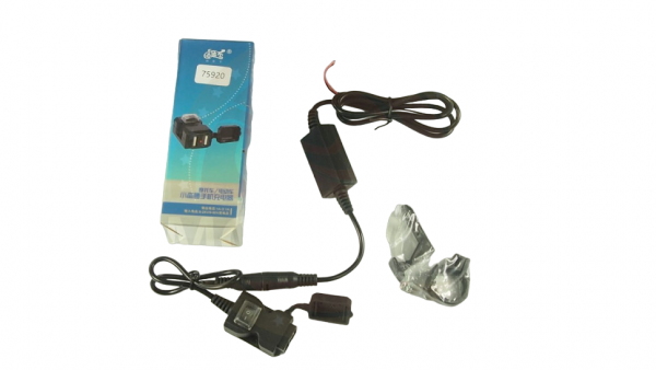 Прикуриватель 665А1 2хUSB светодиодная подсветка