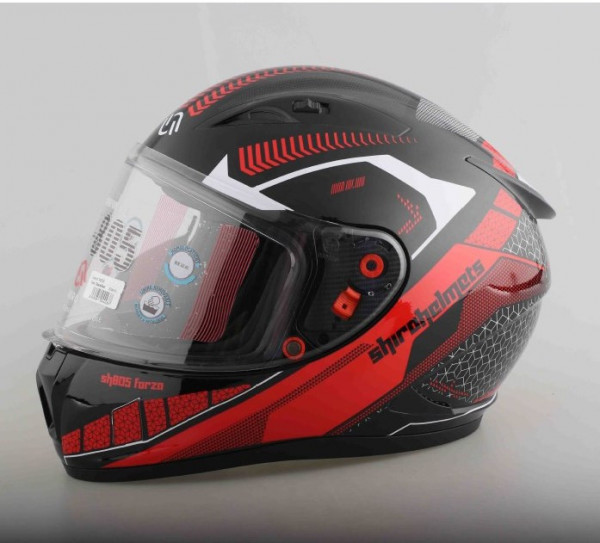 Шлем интеграл SHIRO SH-805 FORZA, цвет RED, размер L