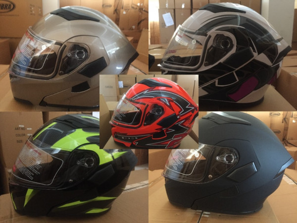 Шлем модуляр COBRA JK901,оранж.с черн1,серый,серый с бел.и фиолет2,черн.матов,черн.с зел4, размеры M