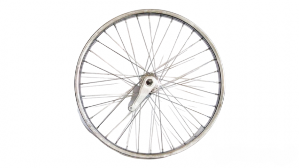 Обод велосипедный 20" задний железный в сборе с тормозной втулкой