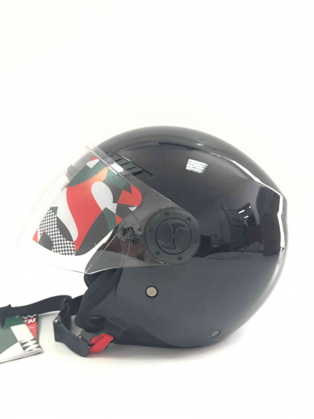 Шлем открытый Shiro SH-62 solid цвет black размер XL