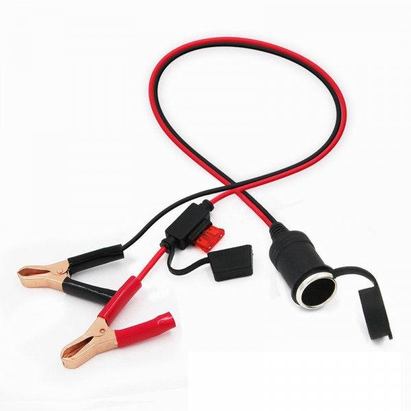 Прикуриватель мото с USB-выходом клеммы под аккумулятор 12В