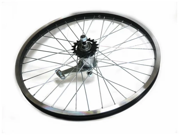 Обод велосипедный 24" задний Таир железный в сборе с тормозной втулкой