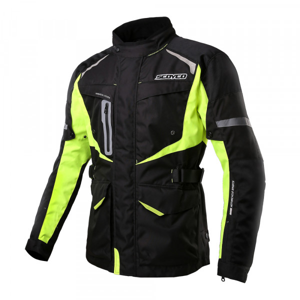 Куртка SCOYCO JK42, черно-зеленая, размер 3XL