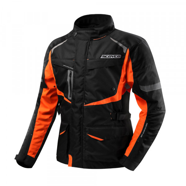 Куртка SCOYCO JK42, черно-оранжевая, размер L