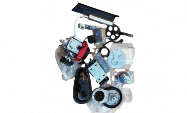 Двигатель Веломотор 4х тактный (ременный редуктор) (комплект для установки)