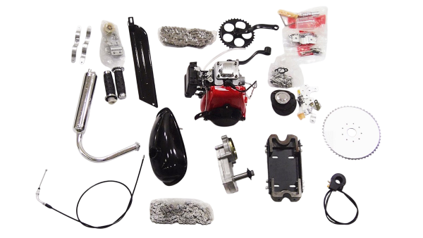 Двигатель веломотор 4-х тактный цепной редуктор