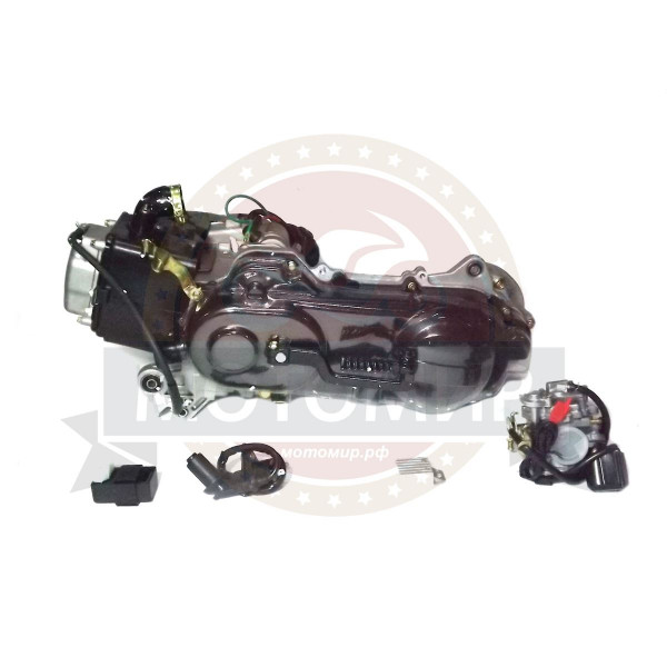 Двигатель скутер 4Т GY6-80 (длинный 12") 70 см3 150QMF