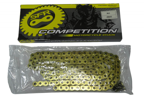 Цепь 120 звеньев 520VO SFR с сальником O-ring золотая