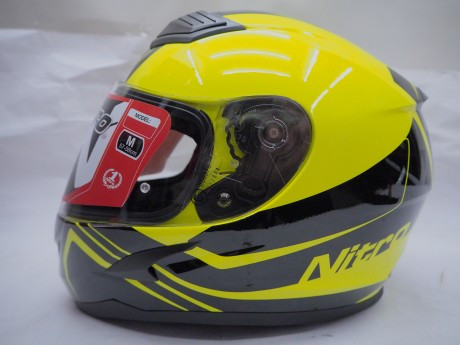 Шлем интеграл NITRO N2400 ROGUE (Yellow/Black), размер S