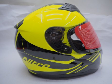 Шлем интеграл NITRO N2400 ROGUE (Yellow/Black), размер XL