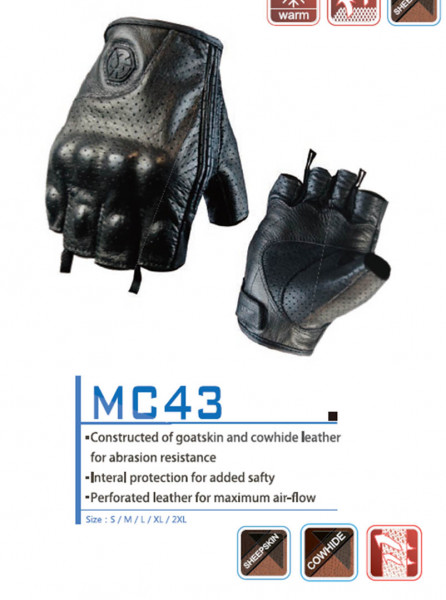 Перчатки SCOYCO МС-43, черные, размер 2XL