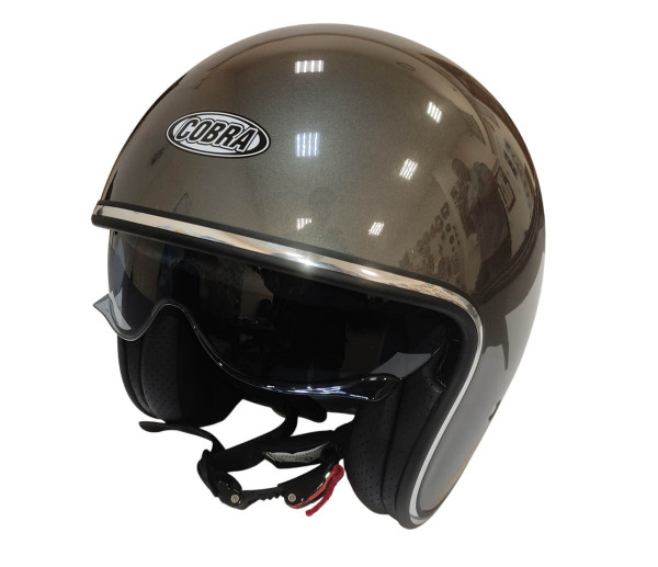 Шлем открытый Cobra Ec H589 серый титан M