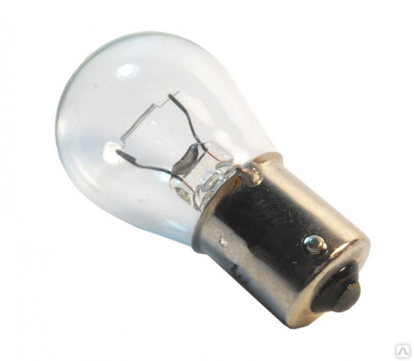 Лампа 12В 21Вт (P21W) с цоколем (BA15s) в поворотник, стоп сигнал