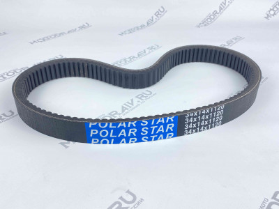 Ремень вариатора POLAR STAR 34х14х1120 Буран, Рысь, Тайга, высокое качество резины