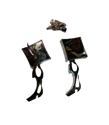 Зеркала d=10 ЭКСКЛЮЗИВ (квадратные мини) металл Хром