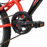 Велосипед 20'' NOVATRACK DART (2х.подвесный,МТВ,6ск,рама сталь,Shimano) черно-красный