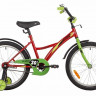 Велосипед 20'' NOVATRACK STRIKE (ножной тормоз, цветные крылья) красный