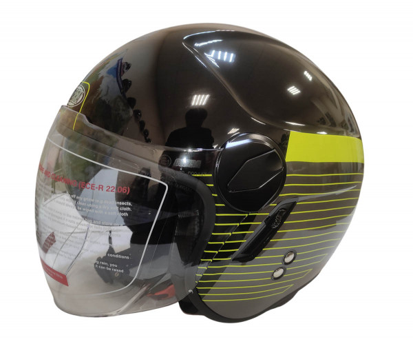 Шлем открытый Cobra EC H595 серый титан синий L
