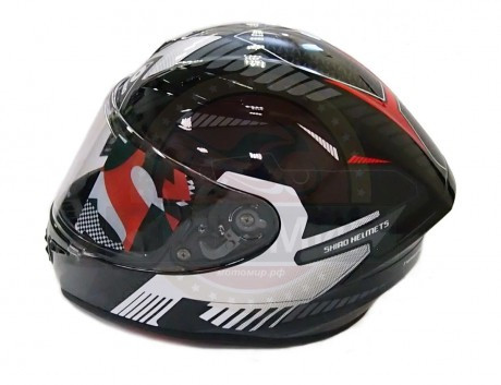 Шлем интеграл SHIRO SH-870 TYPHOON, цвет BLACK/F.GREY, размер L