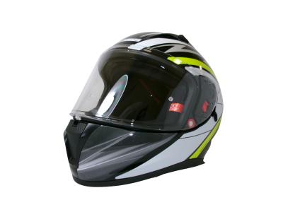 Шлем TVS Racing India Street D/V Black Yellow L