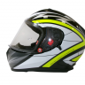 Шлем TVS Racing India Street D/V Black Yellow L